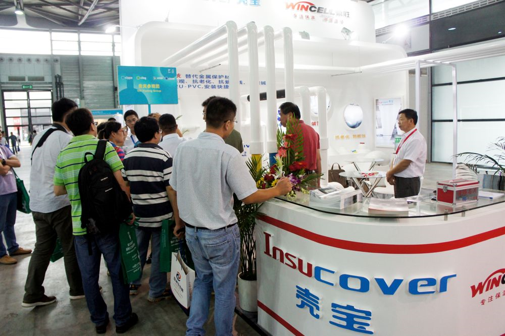 赢胜壳宝外护亮相第六届中国(上海)国际化工技术装备博览会 赢胜壳宝U-PVC外护亮相第六届中国(上海)国际化工技术装备博览会