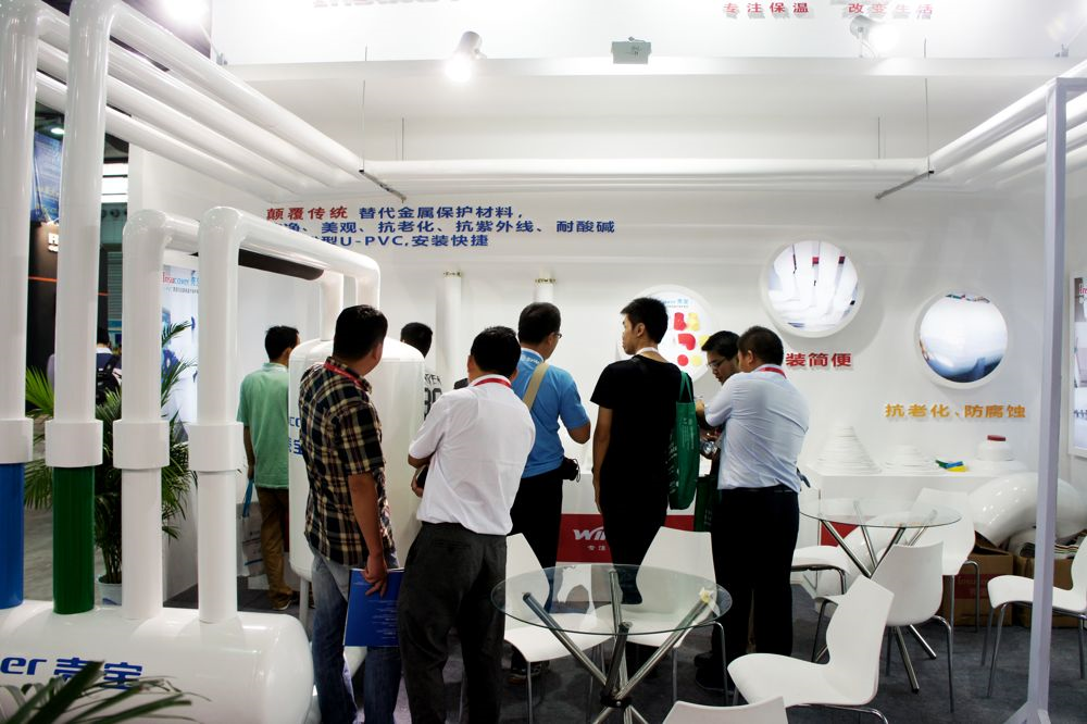 赢胜壳宝外护亮相第六届中国(上海)国际化工技术装备博览会 赢胜壳宝U-PVC外护亮相第六届中国(上海)国际化工技术装备博览会